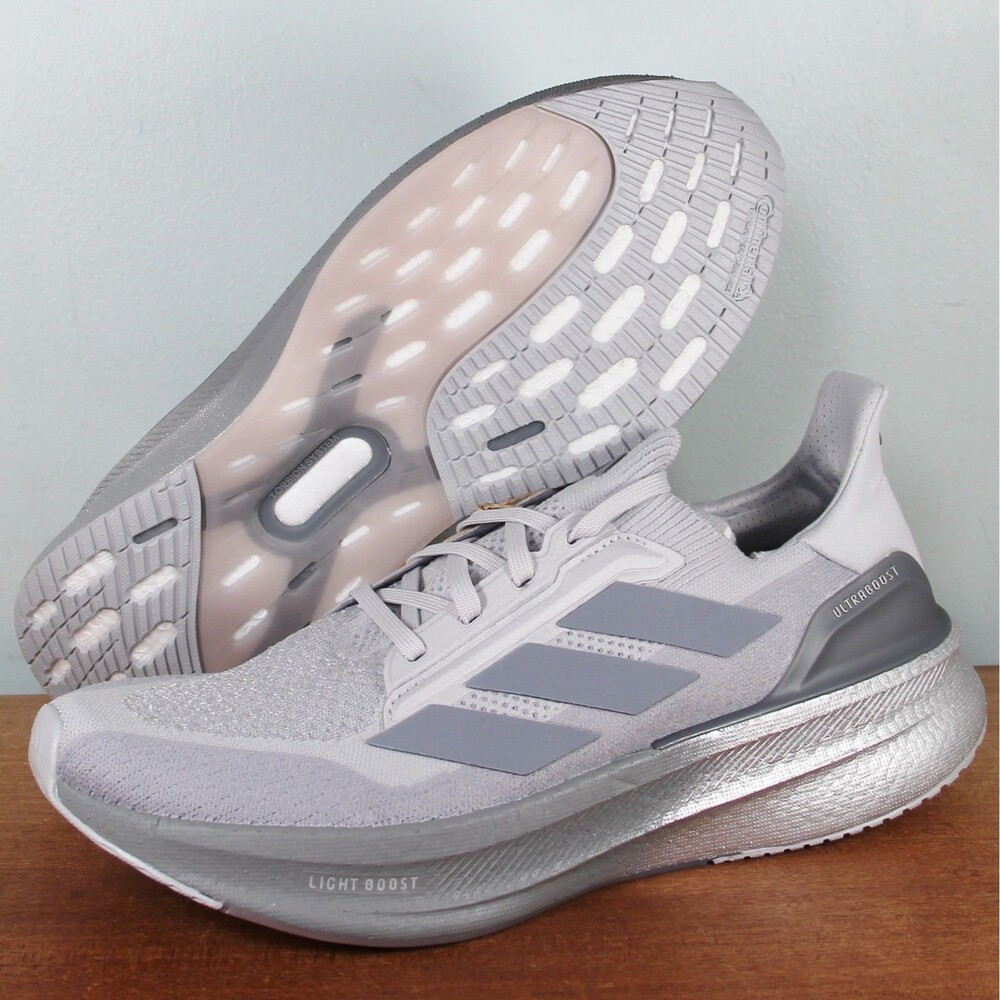 Adidas UltraBoost 5X Running Shoes Men 9.5 Light Grey Halo Silver